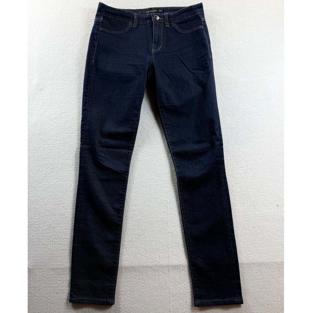 Calvin Klein Legging Jeans Women 29/8 Dark Indigo Skinny Stretch Denim 30x30